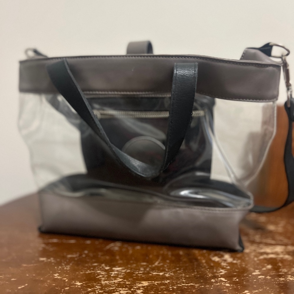 Humawaca Transparent Tote Crossbody Bag with insert